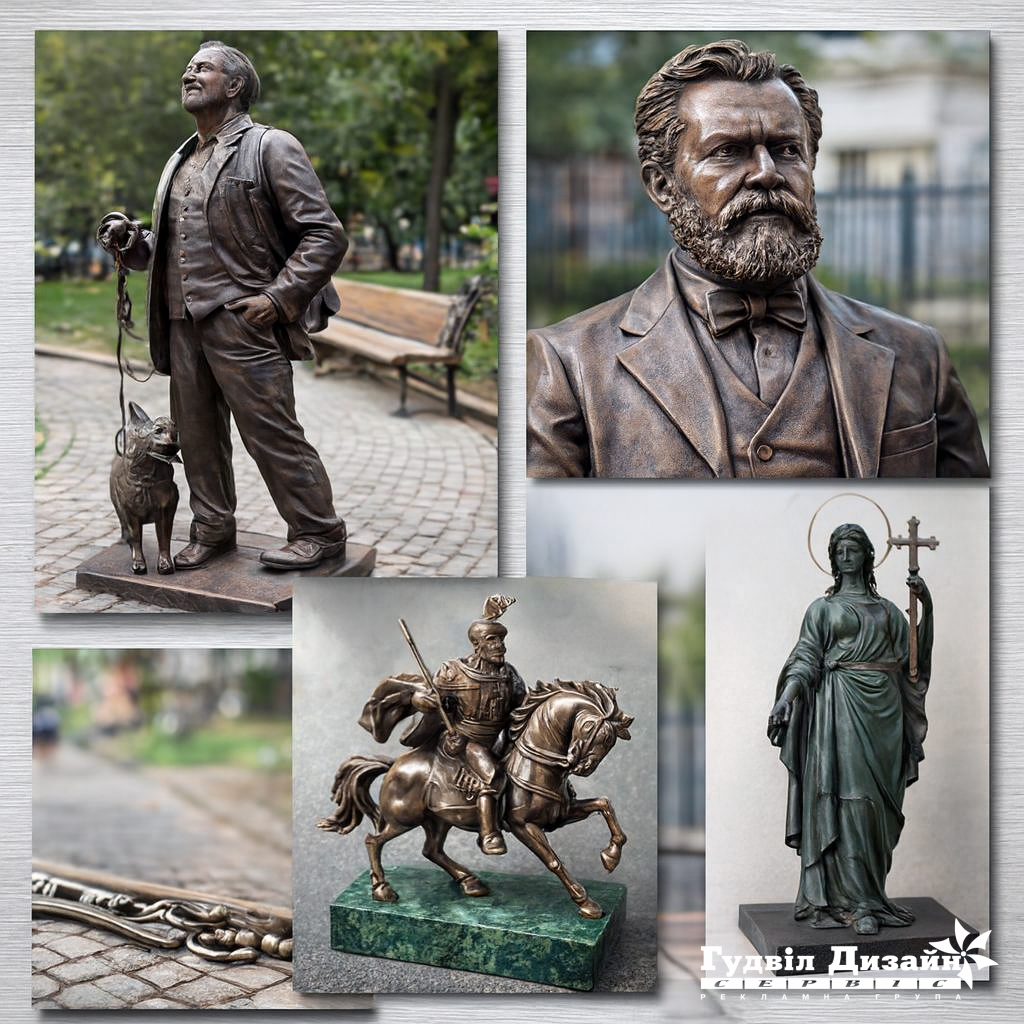 Бронзові скульптури замовити виготовити