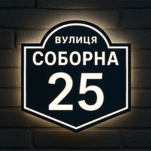Таблички на будинок: як вибрати стильну та практичну адресу з підсвіткою
