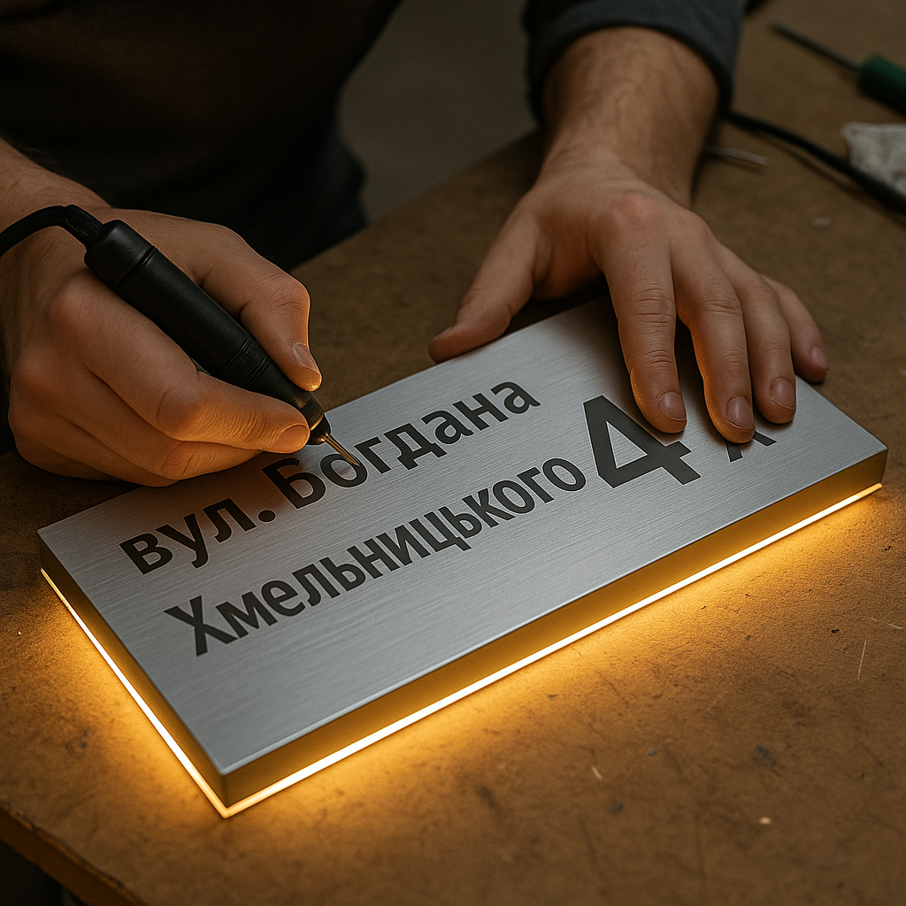 адресная табличка на коттедж киев
