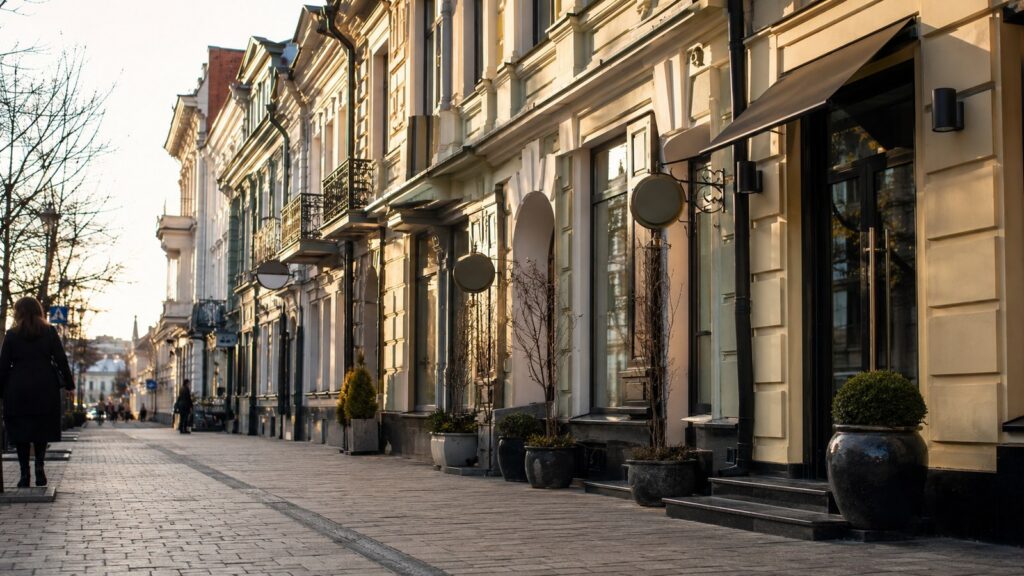 Вивіски в історичному центрі Києва з урахуванням архітектури фасаду